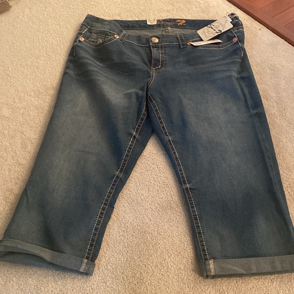 Seven 7 luxe cropped NWT jeans size 20 - Picture 8 of 11
